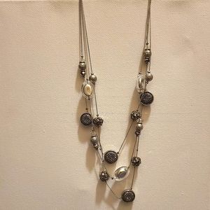 New York and Company Layered Multi-Strand Necklace